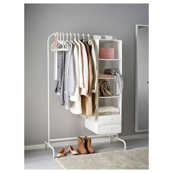 MULIG Clothes rack, white 99x152 cm