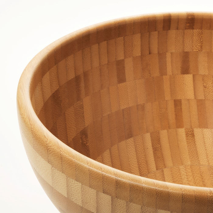 BLANDA MATT Serving bowl, bamboo 28 cm