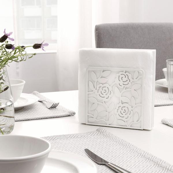 LIKSIDIG napkin holder 16x16 cm white