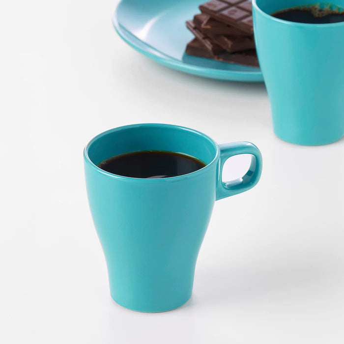 FARGRIK Mug, turquoise, 25 cl