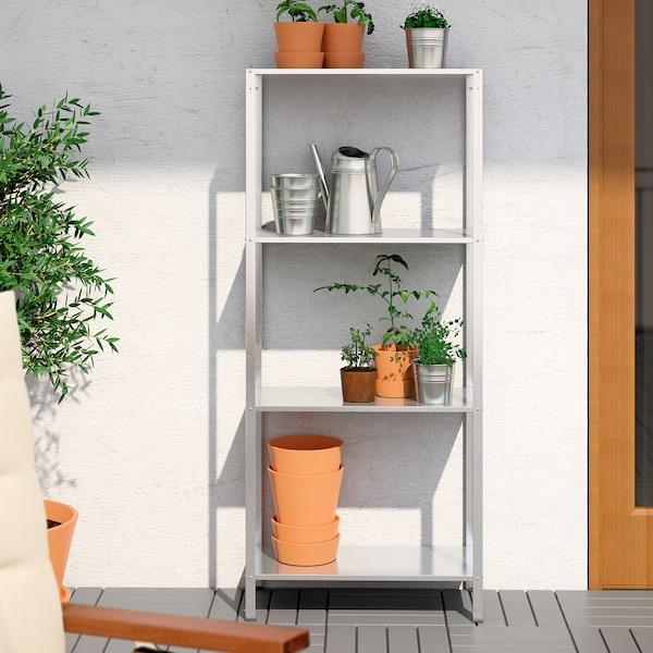 HYLLIS shelving unit, in/outdoor, 60x27x140 cm