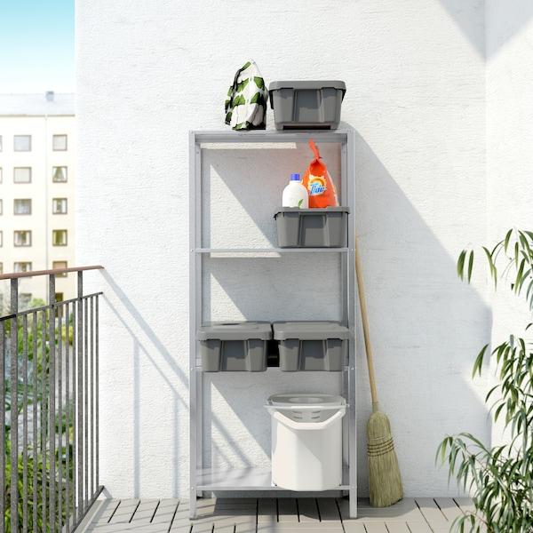 HYLLIS shelving unit, in/outdoor, 60x27x140 cm