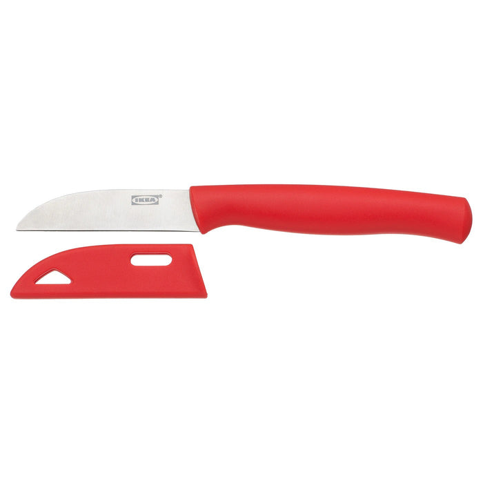 SKALAD Paring knife, red 7 cm