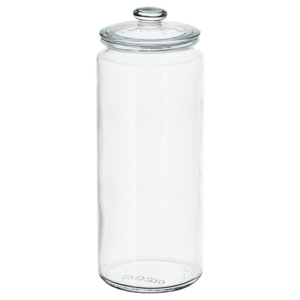 VARDAGEN Jar with lid, clear glass 1.8 l