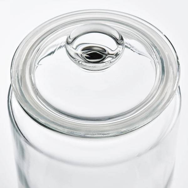 VARDAGEN Jar with lid, clear glass 1.8 l