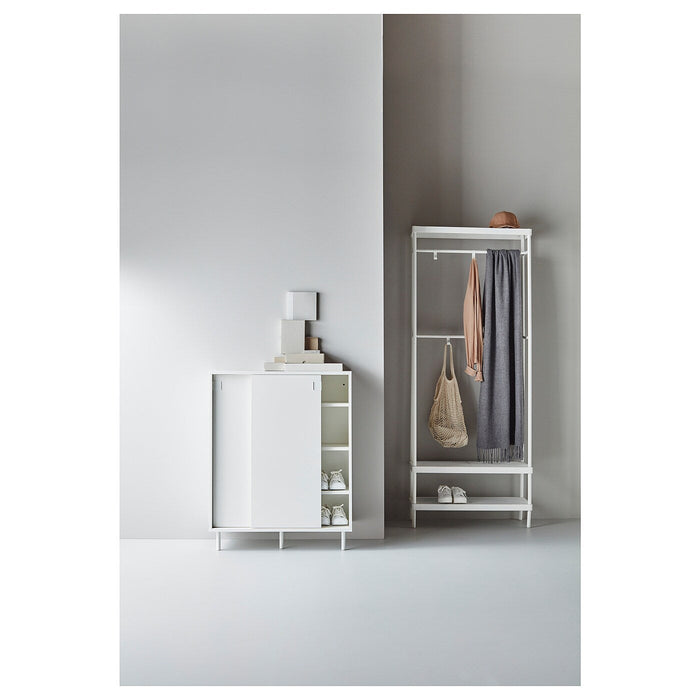 MACKAPAR Shoe cabinet/storage, white 80x35x102 cm