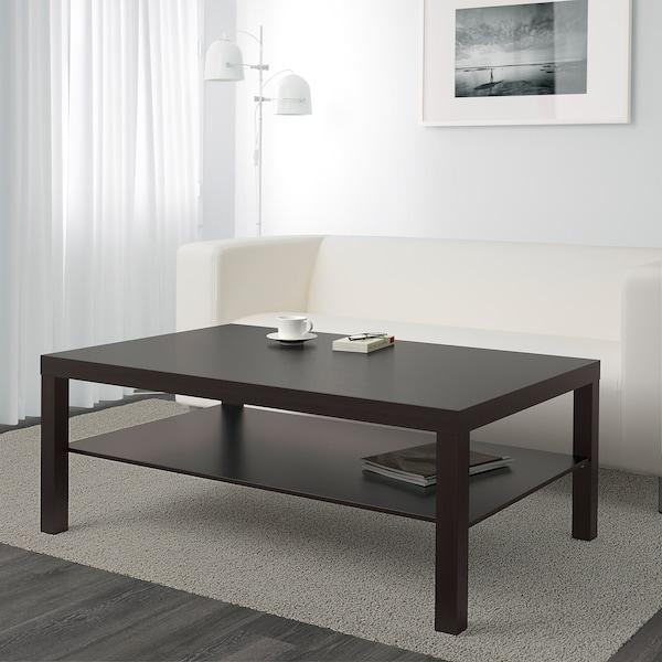 LACK Coffee table, black-brown 118x78 cm