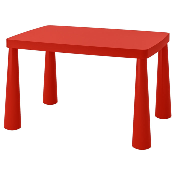 MAMMUT Children's table, in/outdoor red 77x55 cm