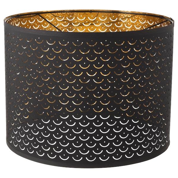 NYMO Lamp shade, black/brass-colour 44 cm