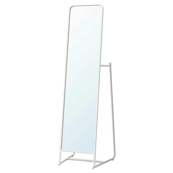 KNAPPER Standing mirror, white 48x160 cm