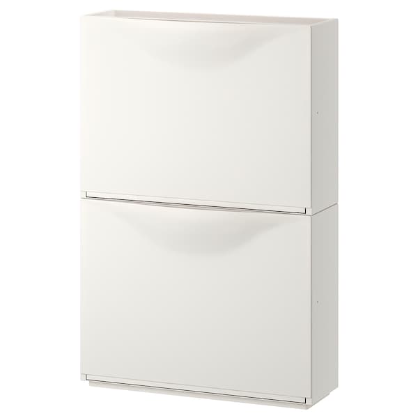 TRONES Shoe cabinet/storage, white 52x18x39 cm