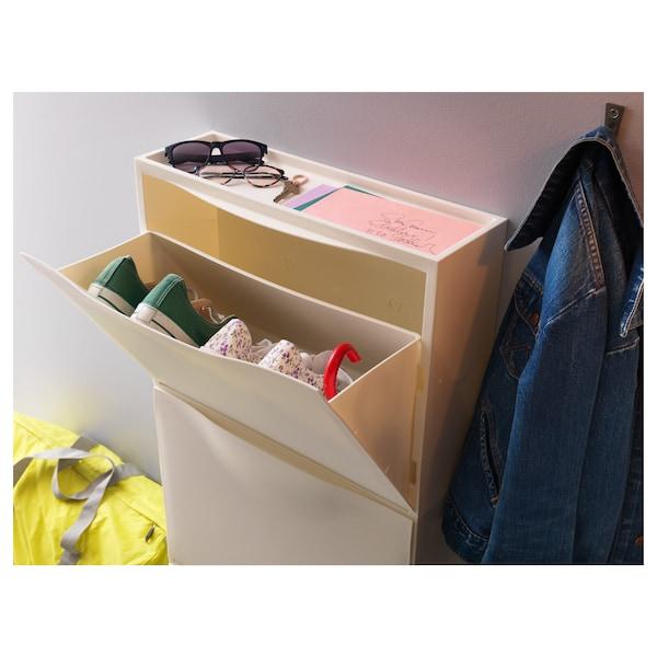 TRONES Shoe cabinet/storage, white 52x18x39 cm