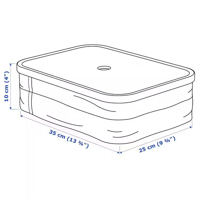 RABBLA Box with compartments, 25x35x10 cm