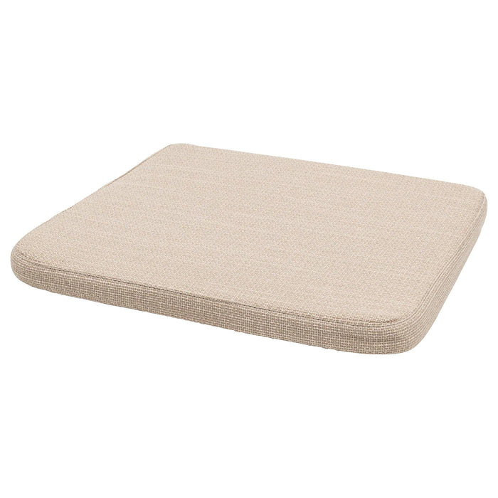 HILLARED Chair pad, beige, 36x36x3.0 cm