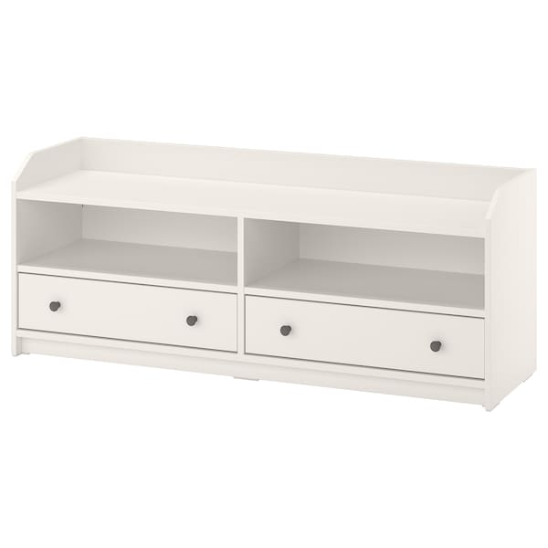 HAUGA TV bench, white 138x36x54 cm