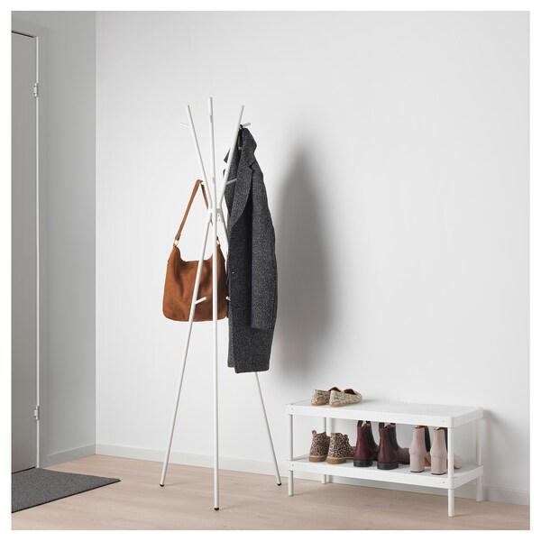 EKRAR Hat and coat stand, white 169 cm