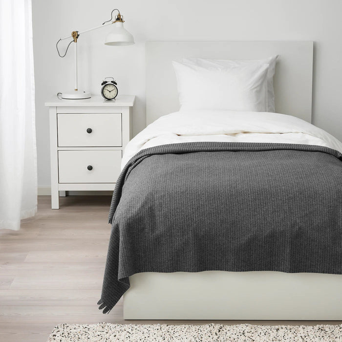 TJARBLOMSTER Bedspread, grey, 150x210 cm