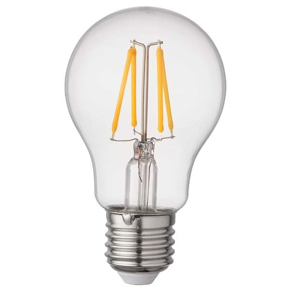 RYET LED bulb E27 470 lumen, globe clear