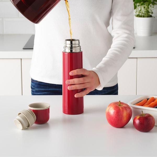 HALSA Steel vacuum flask, red 0.5 l