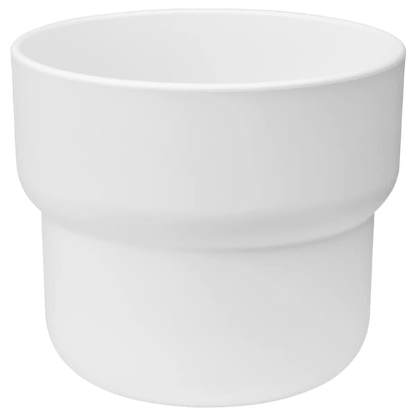 FORENLIG Plant pot, in/outdoor white 12 cm