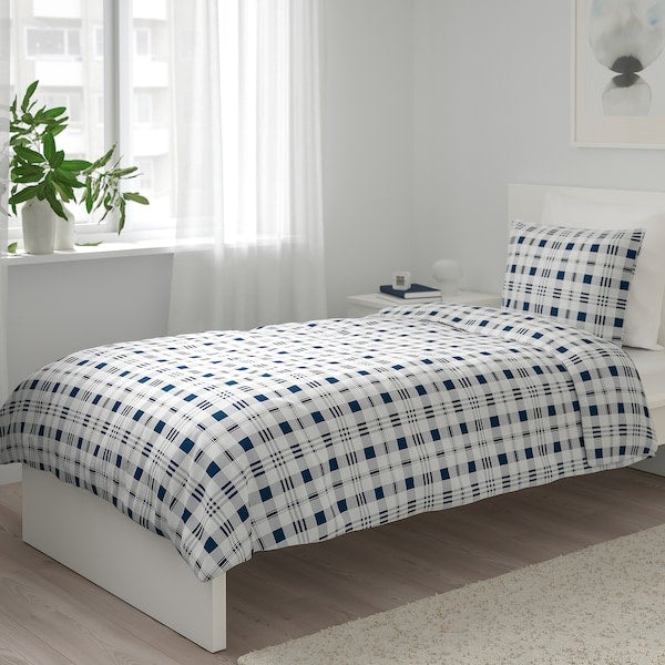 SPIKVALLMO Duvet cover and pillowcase 150x200/50x80 cm