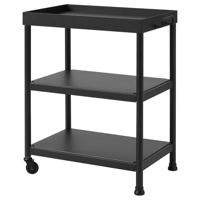 KORNSJO Side table, black, 50x35 cm