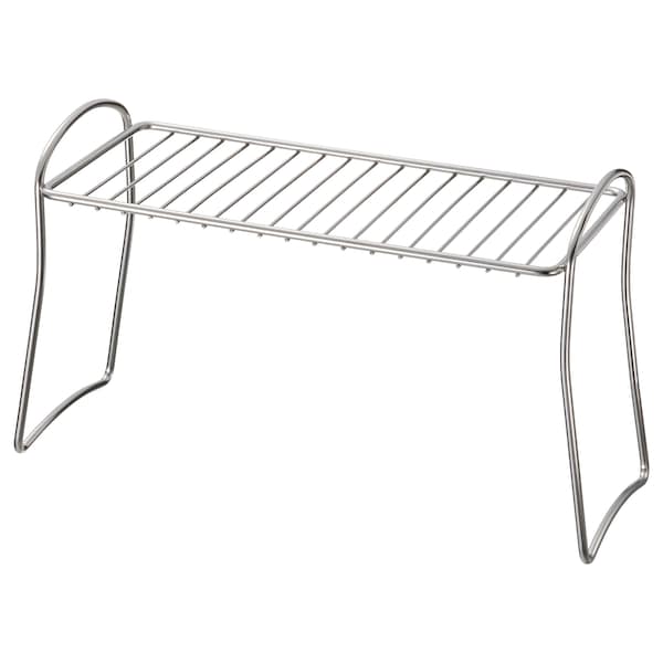 VALVARDAD dish drying shelf 13x32 cm stainless steel