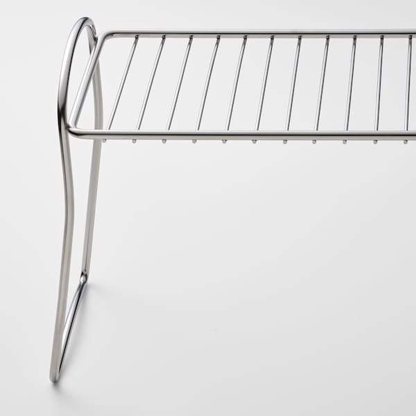 VALVARDAD dish drying shelf 13x32 cm stainless steel