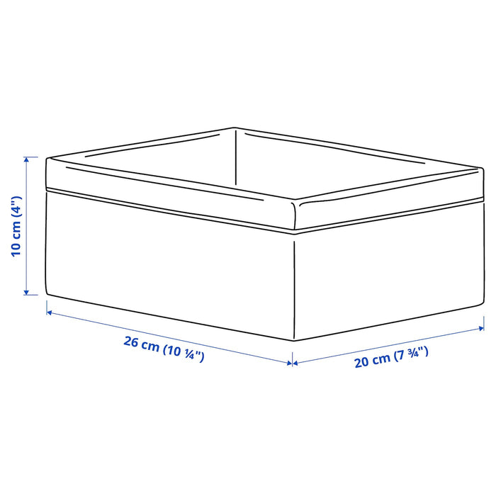 BAXNA Organiser, grey/white 20x26x10 cm