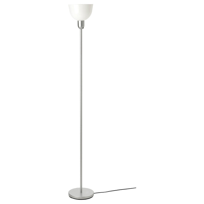 HEKTOGRAM Floor uplighter, silver-colour/white