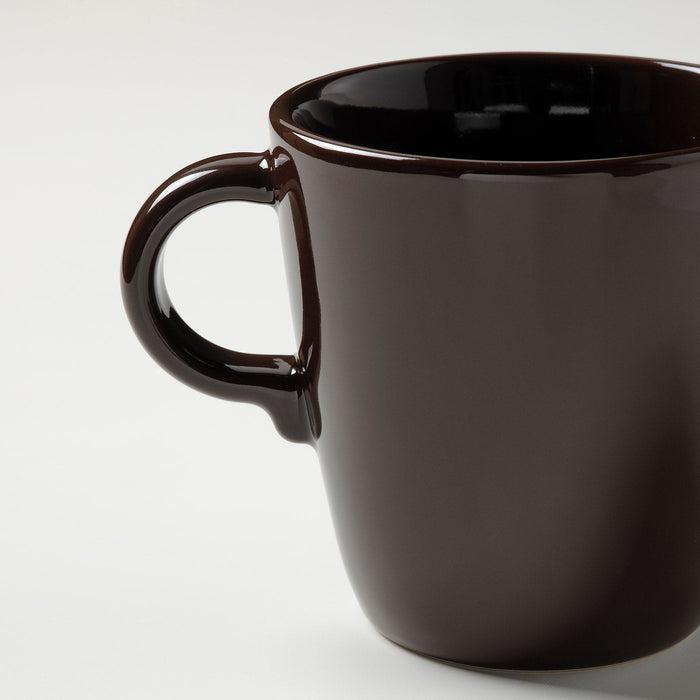 FARGKLAR Mug, glossy brown, 37 cl