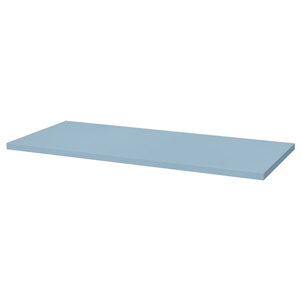 LAGKAPTEN Table top, light blue 140x60 cm