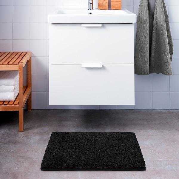 ALMTJARN Bath mat, dark grey 40x60 cm