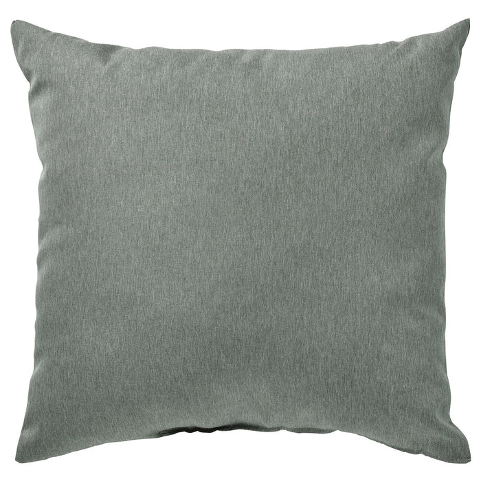 KARLEKSGRAS Cushion, green 40x40 cm