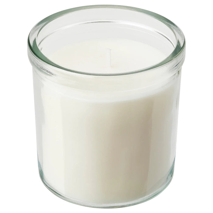 ADLAD Scented candle in glass, Scandinavian Woods/white 40 hr