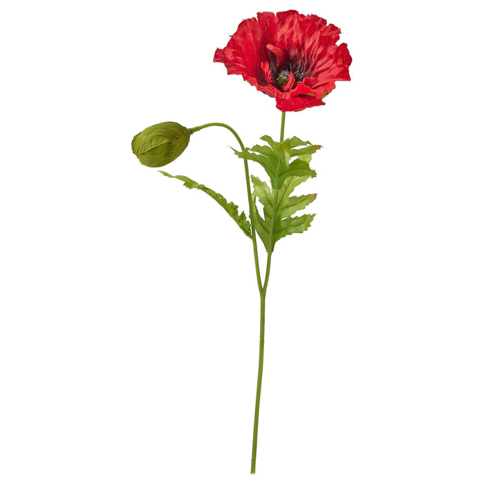 ANLEDNING Artificial flower, Poppy red 40 cm