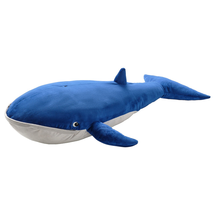 BLAVINGAD Soft toy, blue whale, 100 cm