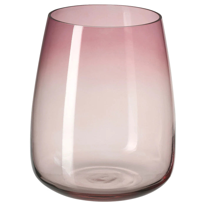 BERAKNA Vase, dark pink, 18 cm