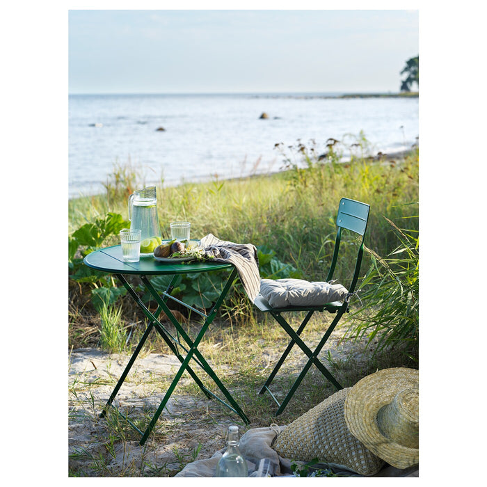 SUNDSO Table, outdoor, green, 65 cm