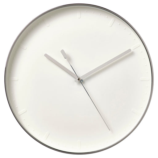 PLUTTIS wall clock, low-voltage/black, 28 cm - IKEA