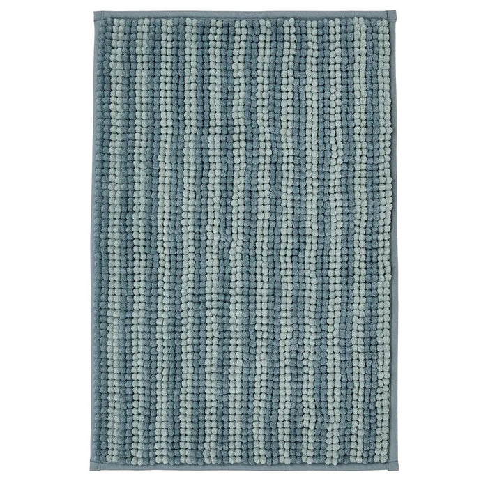 TOFTBO Bath mat, striped/blue, 40x60 cm