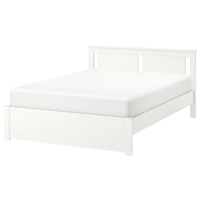 SONGESAND Bed frame, white/LurOy, 180x200 cm