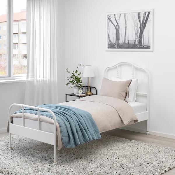 SAGSTUA Bed frame, white/Luroy 90x200 cm