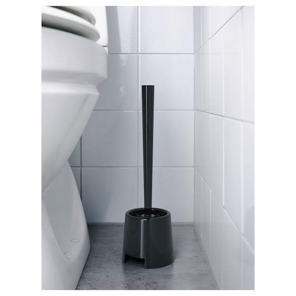 BOLMEN Toilet brush/holder, black