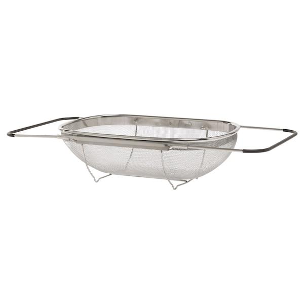 IDEALISK Colander, stainless steel/black 34x23 cm