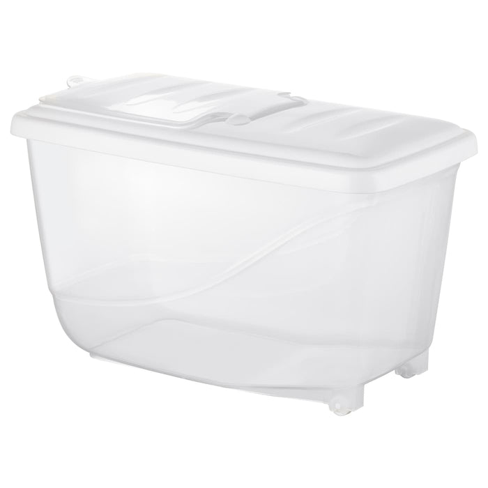 KRITISK Dry food jar with lid, white 16.0 l