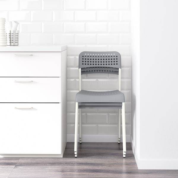 ADDE Chair, grey/white