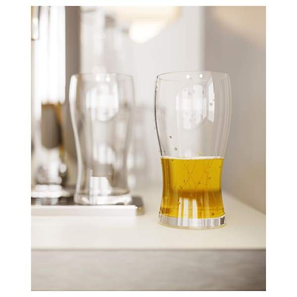 LODRAT Beer glass, clear glass 50 cl