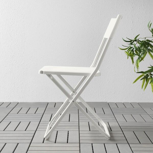 FEJAN Chair, outdoor, foldable white