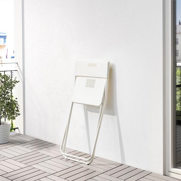 FEJAN Chair, outdoor, foldable white